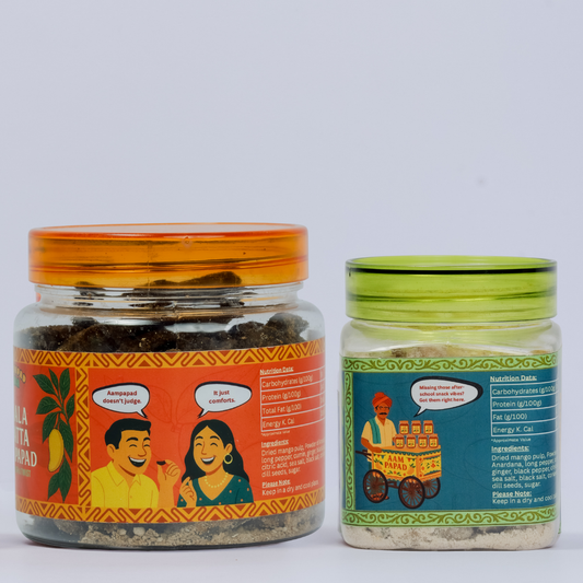 Kaala Khatta and Khatta Meetha Aampapad Combo